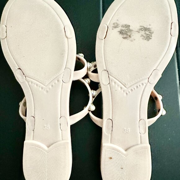 Steve Madden Women's Pearl Embellished Flat Sandals Yalsa Blush Size 7.5 - Picture 7 of 7